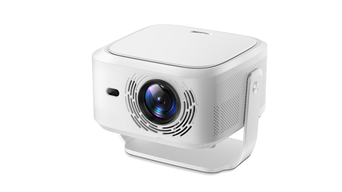 1080P HD Projector, 800 ANSI Lumens, HY450MAX-GTV with Built-in Google TV Dongle, 10W HiFi Speaker, WiFi Wireless Home Theater Projector