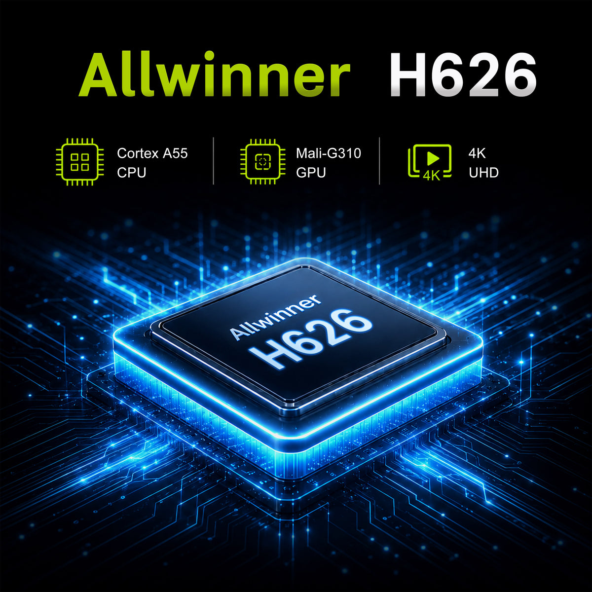 Android 14 Smart TV Box, X96 Lite, Allwinner H626, 2GB+16GB Storage, Dual‑Band 2.4G/5G WiFi 6, Streaming Media Player Set‑Top Box