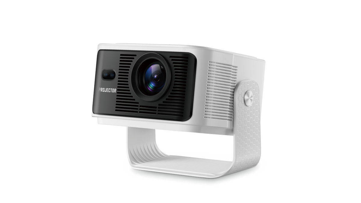 Newest HY350 Max Portable Smart Projector, Native 1080P Resolution, Android 14 GTV System, 4K Video Supported, Indoor Home Theater Movie Projector