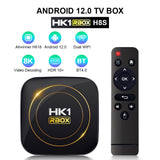 HK1 RBOX‑H8S Allwinner H618 Android12.0 TV‑Box Quad‑Core 4K UHD Dual‑Band WiFi BT4.0 Streaming Player