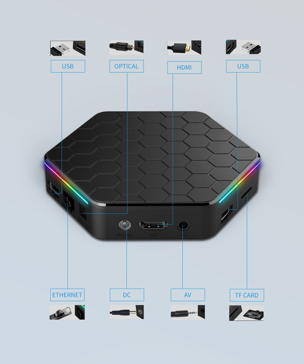 New T95Z Plus Smart TV Box, Android 12 OS, Allwinner H618 Quad-Core Processor, 4GB+64GB, WiFi 6, Bluetooth 5.0, 4K HDR Streaming Media Player