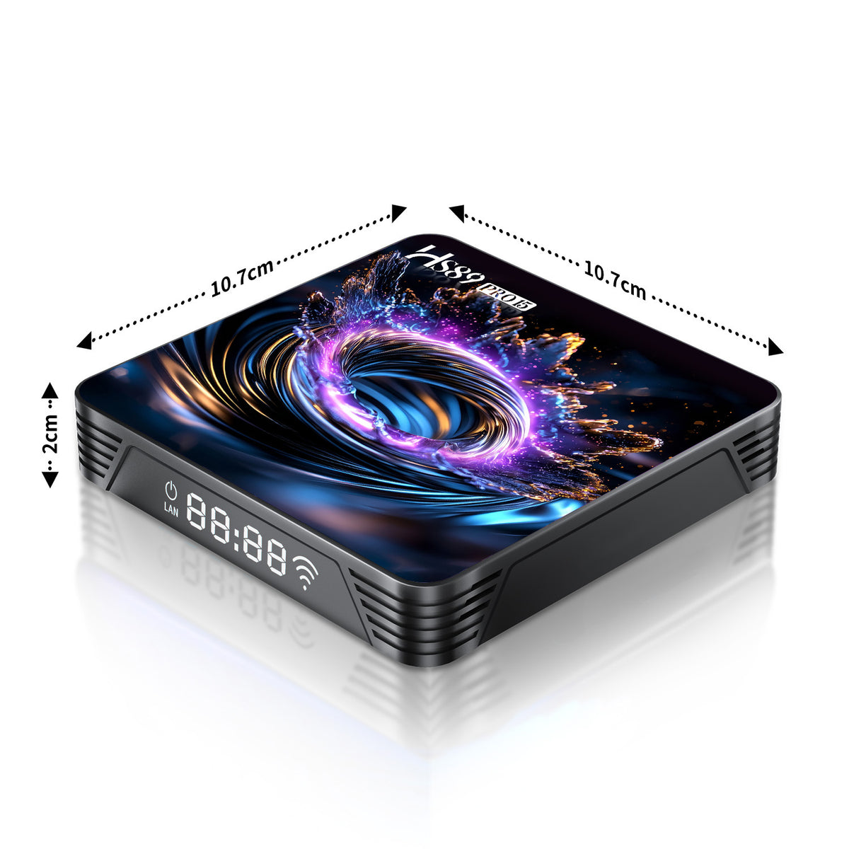 2026 Latest HS89 PRO 15 Smart Set‑Top‑Box, Rockchip RK3539 Quad‑Core, Android 14, 4GB RAM 32GB ROM, Dual‑Band WiFi 6, Bluetooth, 4K UHD With Bluetooth Remote‑Control Streaming Player