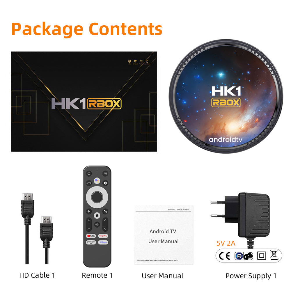 HK1 Rbox W2T 4K UHD Streaming Set‑Top‑Box, Amlogic S905W2 64‑Bit Quad‑Core, Android 11 ATV System, Multiple Storage Options, Dual‑Band Wi‑Fi & Voice Remote Control