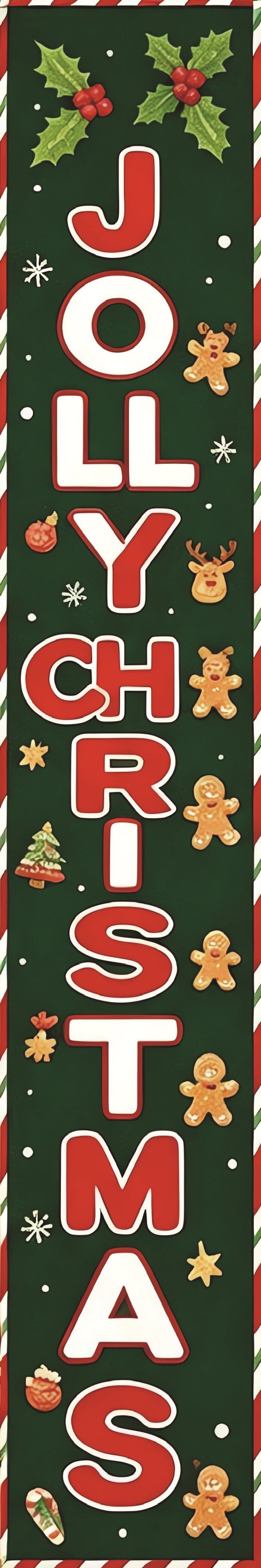 Merry Christmas Banner Christmas Door Couplet Christmas Welcome Sign for Indoor Outdoor Front Door Wall Yard Home Garden Office Xmas Holiday Party Supplies 1x5.8Ft