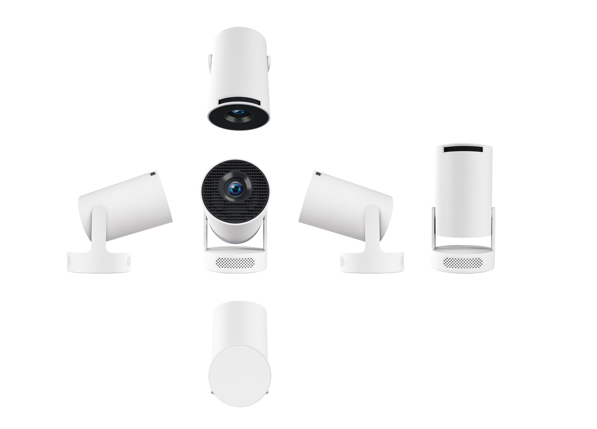 HY300 Ultra Pro Mini Projector, 4K Resolution, 170 Lumens, WiFi 6 Wireless Screen Casting, Portable Home Theater Projector