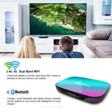 New HK1 RBOX‑X3 Smart Set‑Top‑Box, Amlogic S905X3 Quad‑Core, Android 9.0 OS, 4GB RAM Multi‑Storage Option, Bluetooth, 8K UHD Home IPTV Streaming TV Box