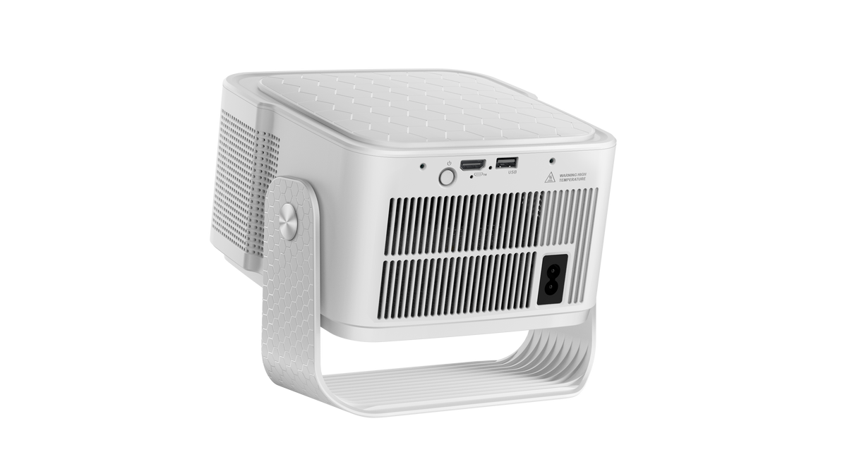 Newest HY350 Max Portable Smart Projector, Native 1080P Resolution, Android 14 GTV System, 4K Video Supported, Indoor Home Theater Movie Projector