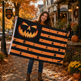 Halloween Flag Outdoor Magic Themed Halloween Yard Flag 3x5 Ft, Spooky Witch Magic Decorative Garden Banner for Outdoor Yard Lawn Porch