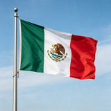 3x5 FT Double‑Sided Mexico National Flag, Heavy‑Duty Polyester Mexican Flag with Canvas Header, 4‑Row Stitched Hem and Rust‑Proof Brass Grommets for Outdoor