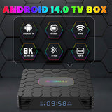 2026 New R69Max Android 14 TV Box, RK3528 Quad‑Core 4GB RAM 32GB/64GB ROM, WiFi6 BT5.0, 8K Ultra‑HD Coaxial Smart Media Player