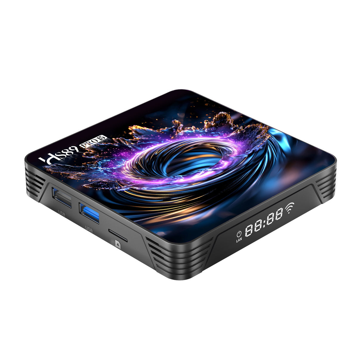 2026 Latest HS89 PRO 15 Smart Set‑Top‑Box, Rockchip RK3539 Quad‑Core, Android 14, 4GB RAM 32GB ROM, Dual‑Band WiFi 6, Bluetooth, 4K UHD With Bluetooth Remote‑Control Streaming Player