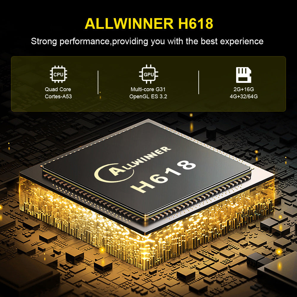 HK1 RBOX‑H8S Allwinner H618 Android12.0 TV‑Box Quad‑Core 4K UHD Dual‑Band WiFi BT4.0 Streaming Player