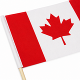 Small Canadian Hand Held Flag on Stick, 8×11 Inch Mini Canada Flag for July 1st Patriotic Yard Home Memorial Day Decor (10pcs)