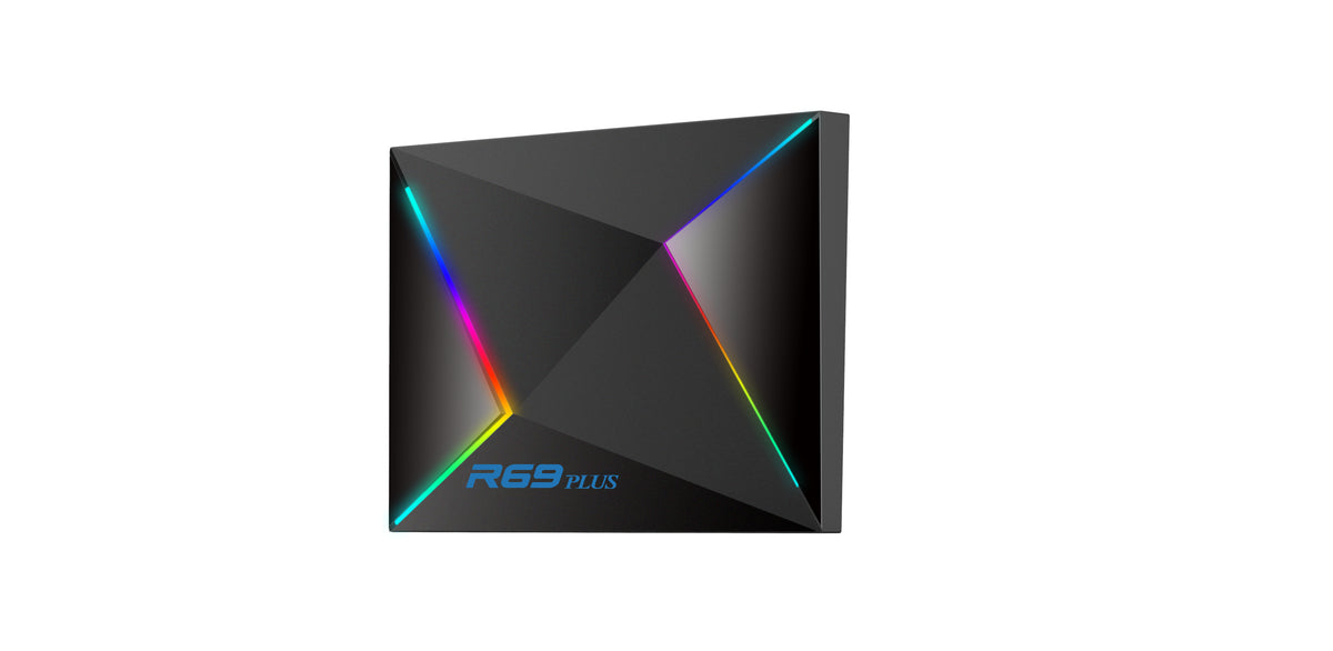 New R69 Plus Smart TV Box, Android 14 OS H728 Processor, 2.4G/5GHz Dual Band‑WiFi, 4K 8K Ultra‑HD Video Player Android Set‑Top Box