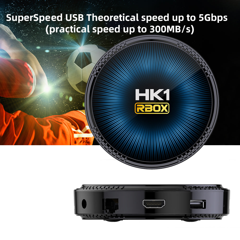 New HK1 RBOX‑W2 Smart Set‑Top‑Box, Amlogic S905W2 64‑Bit Quad‑Core, Android 11.0, 4K 3D Video, Bluetooth5.0, Dual‑Band‑WiFi, Voice‑Controlled Remote IPTV TV Box
