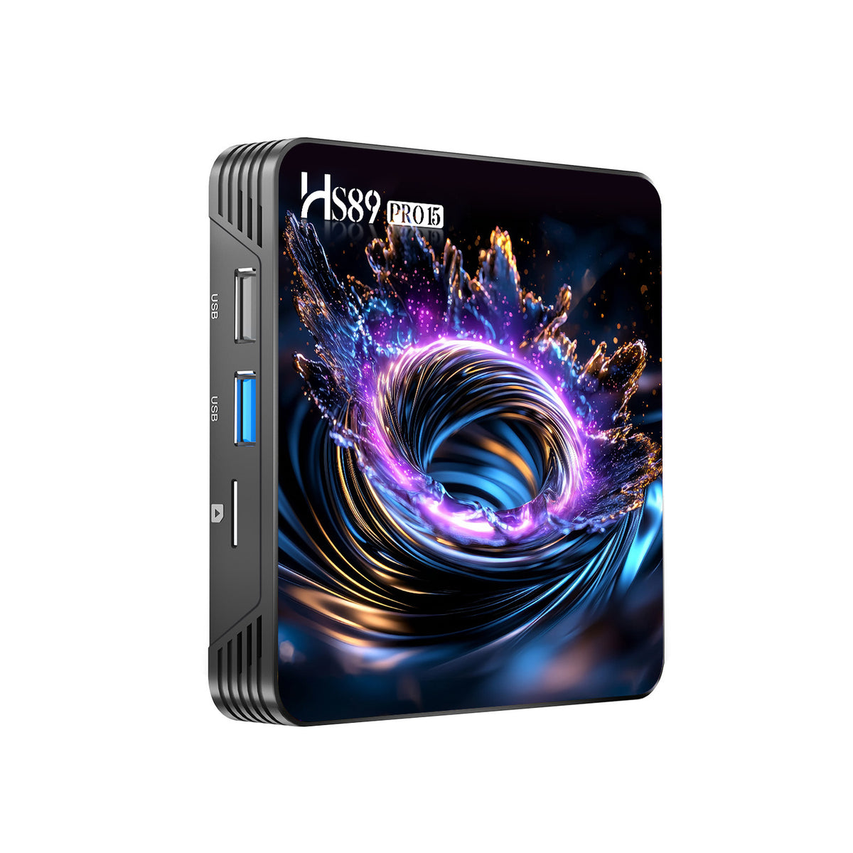 2026 Latest HS89 PRO 15 Smart Set‑Top‑Box, Rockchip RK3539 Quad‑Core, Android 14, 4GB RAM 32GB ROM, Dual‑Band WiFi 6, Bluetooth, 4K UHD With Bluetooth Remote‑Control Streaming Player