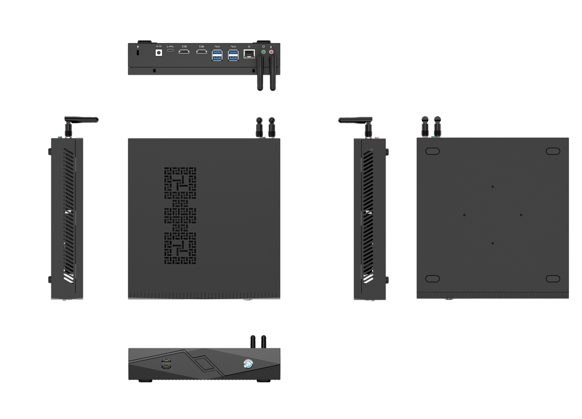 13th Gen Intel Core i9‑13900HX (24‑Cores 32‑Threads), NVIDIA RTX 4070 8GB GDDR6 GPU, 64GB Max DDR5, Dual M.2 PCIe4.0, Dual 2.5G LAN, WiFi 6E BT5.3, HDMI2.1 DP1.4a, Compact SFF Workstation for Gaming 3D Rendering Content Creation