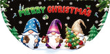 Merry Christmas Half Fan Bunting Flag 1.5x3 Ft, Red‑Green Festive Hanging Banner, Outdoor Yard Holiday Decorations (2Pcs)