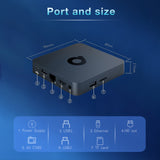 Android TV 14 Smart TV Box, Rockchip RK3518 Quad‑Core Cortex‑A53, Mali‑450 MP2, 4K@60fps HDR HDMI2.0, Dual‑Band WiFi Bluetooth5.4 KODI 18.1 Media Player