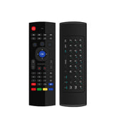 MX3 Mini Keyboard Backlight Fly Remote Mouse,Android TV Remote Control,IR Learning Mini Wireless Keyboard for Android TV Box.HTPC.IPTV,Networked Set-top Box,Mini PC (Battery not Included)