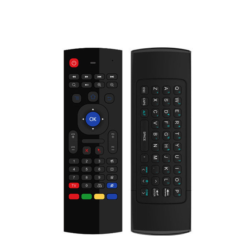 MX3 Mini Keyboard Backlight Fly Remote Mouse,Android TV Remote Control,IR Learning Mini Wireless Keyboard for Android TV Box.HTPC.IPTV,Networked Set-top Box,Mini PC (Battery not Included)