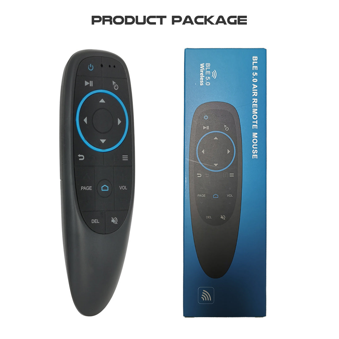 G10BT BT5.0 Air Mouse Remote Control, Six-Axis Gyroscope Sensing IR Learning Remote, Universal Wireless Controller for Smart TV, PC, Set Top Box