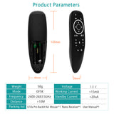 G10S PRO 2.4G Wireless Air Mouse, Backlit Mini Keyboard with Six-Axis Gyroscope, Universal Remote Control with Voice Search