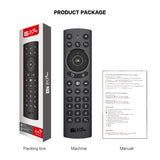 G20S PRO Air Mouse Remote Control, 2.4G & Bluetooth 5.0 Dual‑Mode, Voice Control, Backlit Keys, 4‑Way Volume Buttons for Android TV Box, Smart Projector, PC