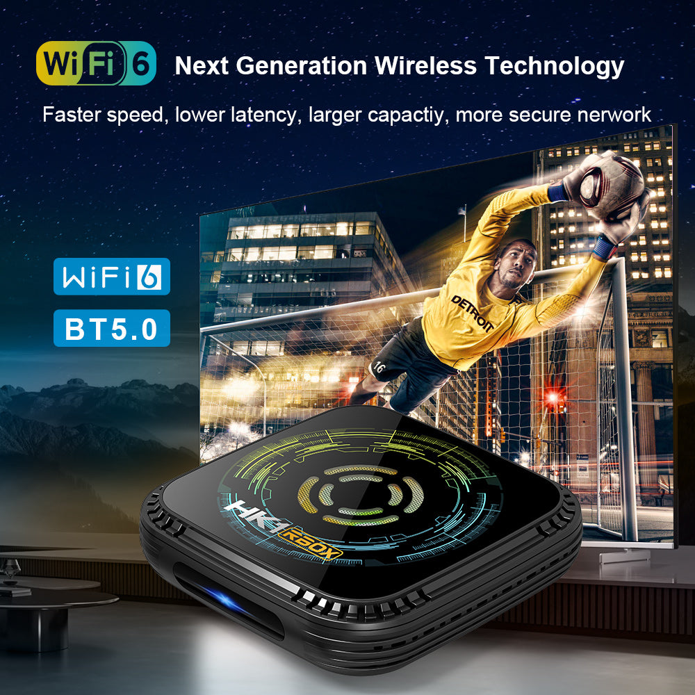2026 New HK1 RBOX‑K8S Smart Set‑Top‑Box, Rockchip RK3528 64‑Bit Quad‑Core, Android 13.0, 4GB+32GB, Dual‑Band WiFi, Bluetooth 5.0, 4K UHD IPTV Media Player