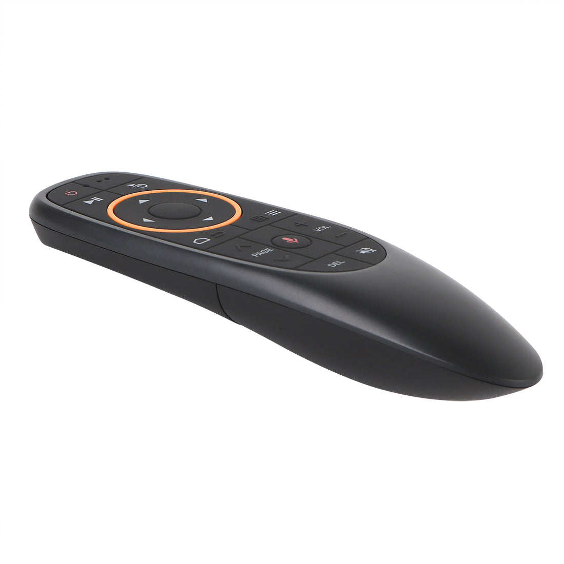 G10S 2.4G USB Wireless Air Mouse Remote, Voice Control, Six‑Axis Gyroscope, IR Fixed & Learning Code, ABS Plastic Long‑Range Air Remote for Android TV Box, PC, Projector