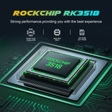 New Smart Android 14 TV Box, Rockchip RK3518 Quad‑Core Cortex‑A53, Mali‑450 MP2, WiFi6, Bluetooth5.4, 8K@30fps Decoding, Voice‑Remote 4K‑60fps Media Player