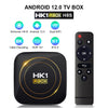 HK1 RBOX‑H8S Allwinner H618 Android12.0 TV‑Box Quad‑Core 4K UHD Dual‑Band WiFi BT4.0 Streaming Player