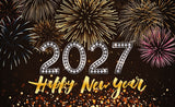 Happy New Year Flag 3x5FT Funny Cool Flag Banner for College Dorm Room Decorations Double Sewing Edges and 2 Shiny Brass Grommets