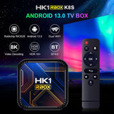 HK1 RBOX K8S Android13 TV Box RK3528 Quad‑Core Dual‑Band WiFi BT 4K Ultra‑HD Streaming Player