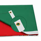 3x5 FT Double‑Sided Mexico National Flag, Heavy‑Duty Polyester Mexican Flag with Canvas Header, 4‑Row Stitched Hem and Rust‑Proof Brass Grommets for Outdoor