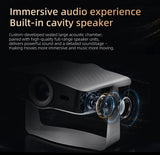 Android 14 Projector, 1080P Full HD Portable LCD Projector, Dual Band WiFi Bluetooth Home Theater Projector for Home Cinema Outdoor Movie
