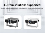 Android 14 Projector, 1080P Full HD Portable LCD Projector, Dual Band WiFi Bluetooth Home Theater Projector for Home Cinema Outdoor Movie