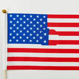 Small American Flag on Stick – Outdoor Mini US Handheld Flag for 4th of July, Memorial Day, Patriotic Home & Yard Decor (8x11 inches | 5x8 inches)
