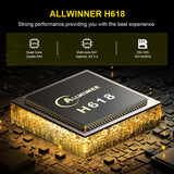 HK1 RBOX‑H8S Allwinner H618 Android12.0 TV‑Box Quad‑Core 4K UHD Dual‑Band WiFi BT4.0 Streaming Player