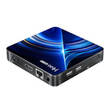 Android 14 Smart TV Box, Amlogic S905Y5 Quad‑Core Cortex‑A55, 2GB/4GB RAM 16GB/32GB/64GB ROM, Dual‑Band WiFi BT5.4, HDMI2.1b 4K@60fps Streaming Set‑Top Box with IR Voice Remote