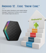 New T95Z Plus Smart TV Box, Android 12 OS, Allwinner H618 Quad-Core Processor, 4GB+64GB, WiFi 6, Bluetooth 5.0, 4K HDR Streaming Media Player