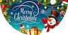 Merry Christmas Half Fan Bunting Flag 1.5x3 Ft, Red‑Green Festive Hanging Banner, Outdoor Yard Holiday Decorations (2Pcs)