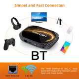 New HK1 RBOX‑X4S Smart Set‑Top‑Box, Amlogic S905X4 64‑Bit Quad‑Core, Android 11.0, 8K UHD, 4GB+64GB/128GB, Home IPTV Streaming Media Player