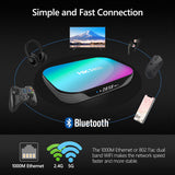 New HK1 RBOX‑X3 Smart Set‑Top‑Box, Amlogic S905X3 Quad‑Core, Android 9.0 OS, 4GB RAM Multi‑Storage Option, Bluetooth, 8K UHD Home IPTV Streaming TV Box