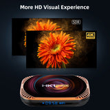 New HK1 RBOX‑X4 Smart Set‑Top‑Box, Amlogic S905X4 64‑Bit Quad‑Core, Android 11.0, 8K UHD, H.265 HEVC, Dual‑Band WiFi & Bluetooth IPTV Media Player