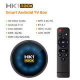 New HK1 RBOX‑W2 Smart Set‑Top‑Box, Amlogic S905W2 64‑Bit Quad‑Core, Android 11.0, 4K 3D Video, Bluetooth5.0, Dual‑Band‑WiFi, Voice‑Controlled Remote IPTV TV Box