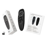 G10S PRO 2.4G Wireless Air Mouse, Backlit Mini Keyboard with Six-Axis Gyroscope, Universal Remote Control with Voice Search