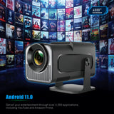 New HY320 Mini Portable Projector, 720P HD Smart Android 13 Projector, Built‑in WiFi & Bluetooth, Home Cinema Movie Projector for Indoor Entertainment
