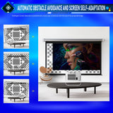 1080P HD Projector, 800 ANSI Lumens, HY450MAX-GTV with Built-in Google TV Dongle, 10W HiFi Speaker, WiFi Wireless Home Theater Projector