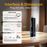 2026 New HS89 T15 Smart ATV TV Stick, Rockchip RK3539 Quad‑Core, Android 14 TV‑System, 2GB RAM 16GB/32GB ROM, WiFi 6, Bluetooth, 4K UHD Streaming Set‑Top‑Box